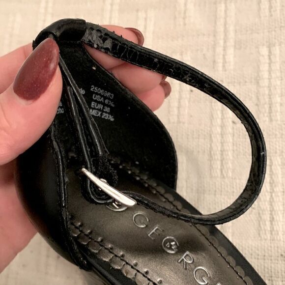 George Black Leather Heels  - Picture 9 of 9